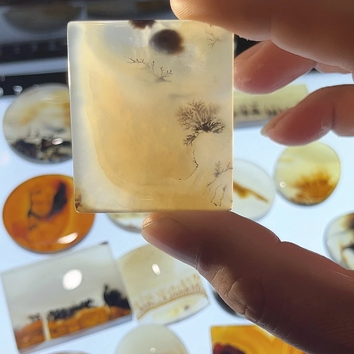 玛瑙/玉髓未镶嵌吊坠(不含链)