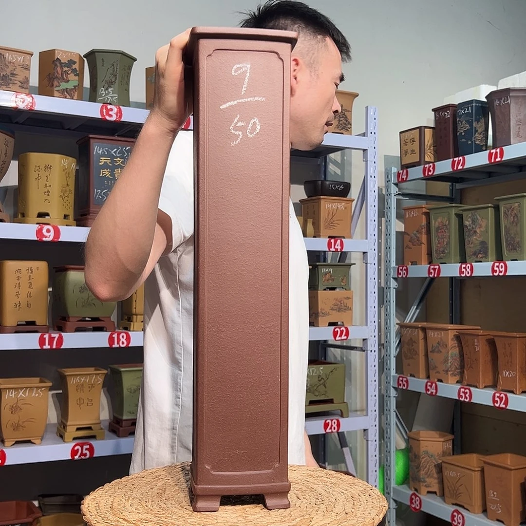 天心紫砂手工花盆