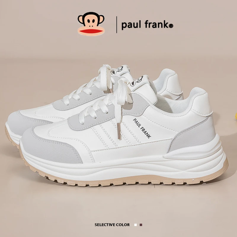 大嘴猴2025秋季运动运动鞋新款休闲百搭复古厚底小香风女鞋小白鞋