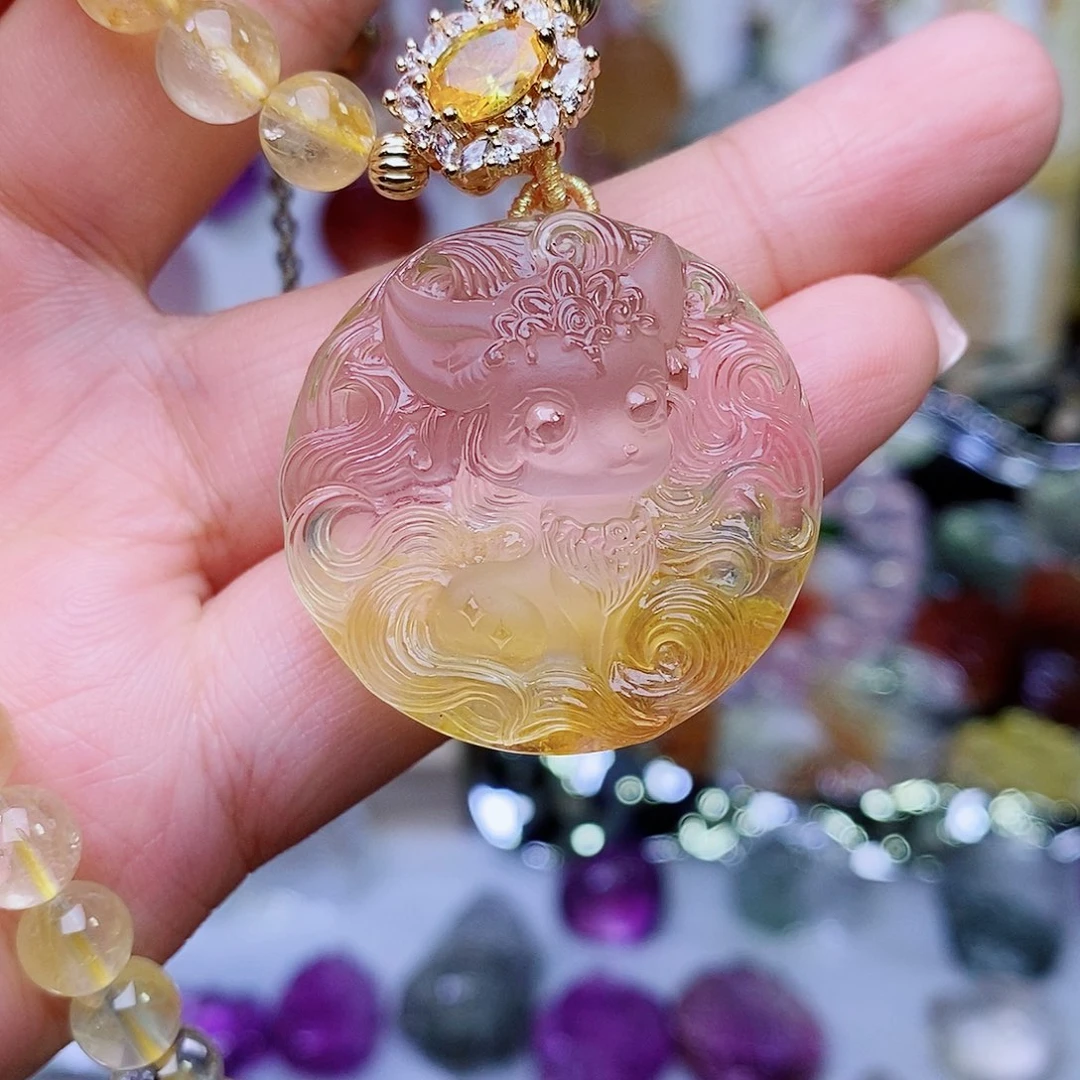 未镶嵌吊坠(赠链)水晶