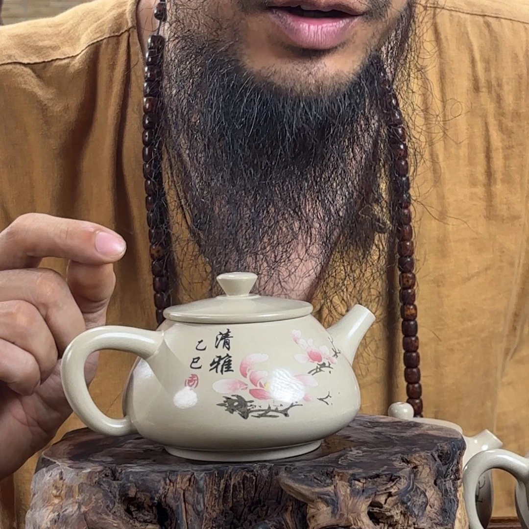 杯江**泊建水紫陶手工壶