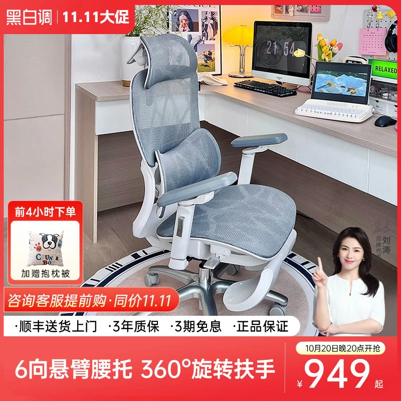 E2pro人体工学椅电竞椅电脑椅躺椅办公座椅舒适久坐椅子