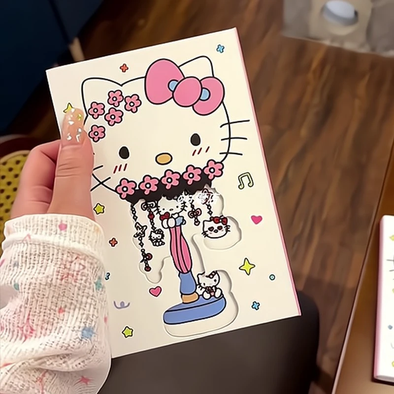 hellokitty笔记本少女心可爱高颜值手帐本学生镂空日记本子礼物女