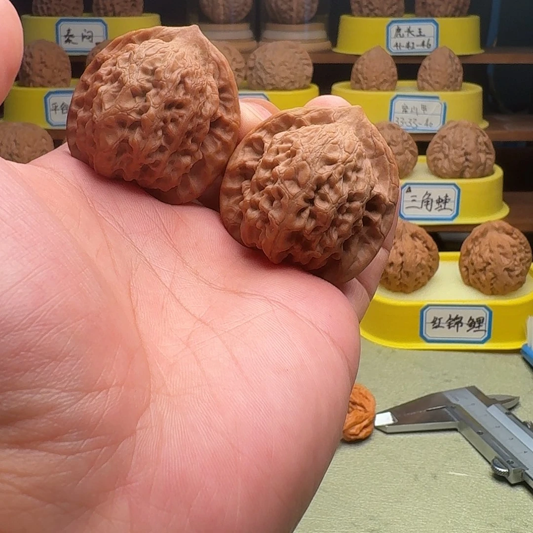 把件文玩核桃观音肚40.5全品