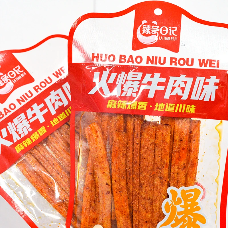 火爆牛肉味辣条82g*2袋