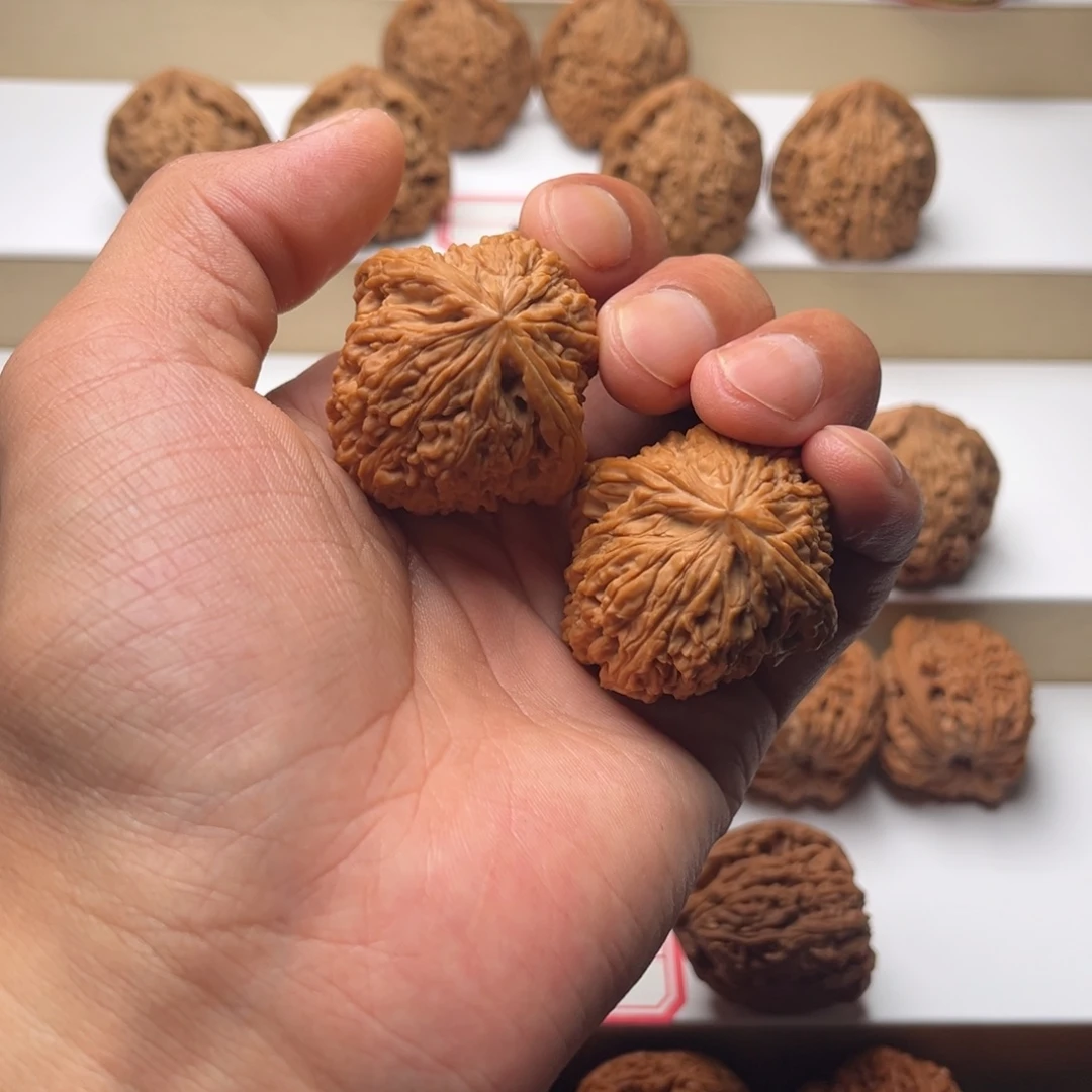 飞***核桃手串/手链40蚂蚁拉丝凹底