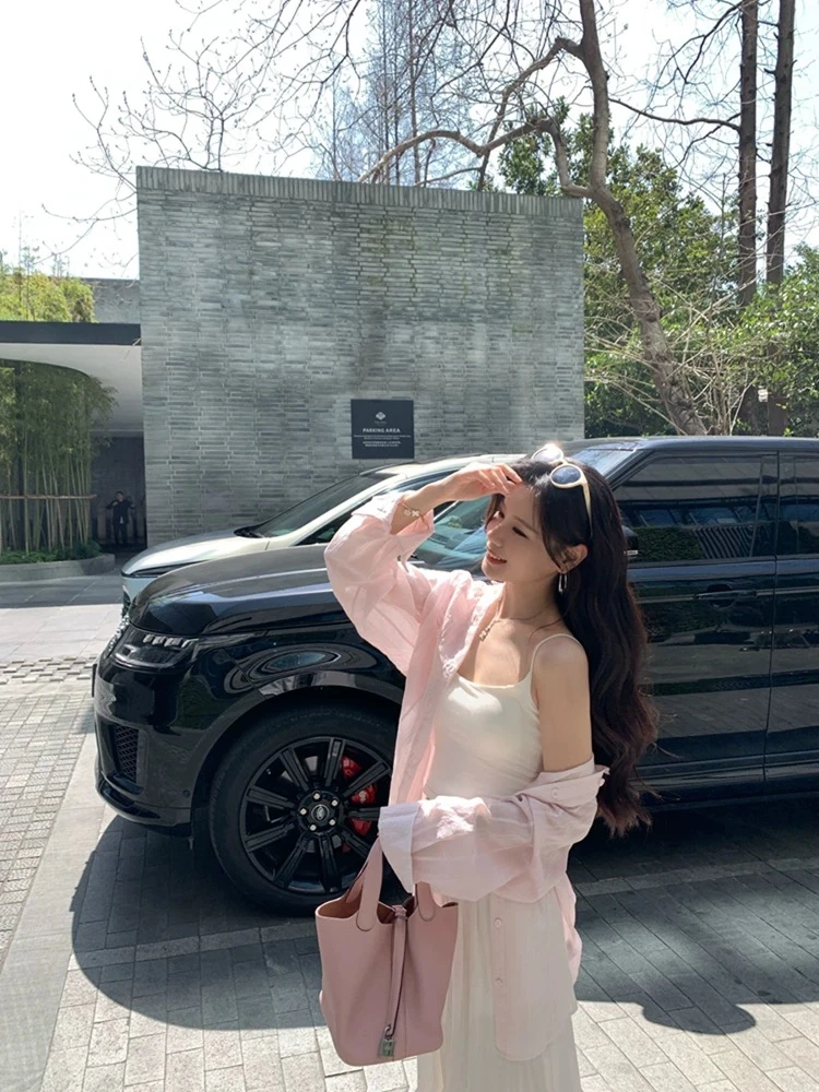 【冰淇淋衬衫】凉感天丝夏季轻薄韩版宽松休闲防晒衬衣ins大码上衣