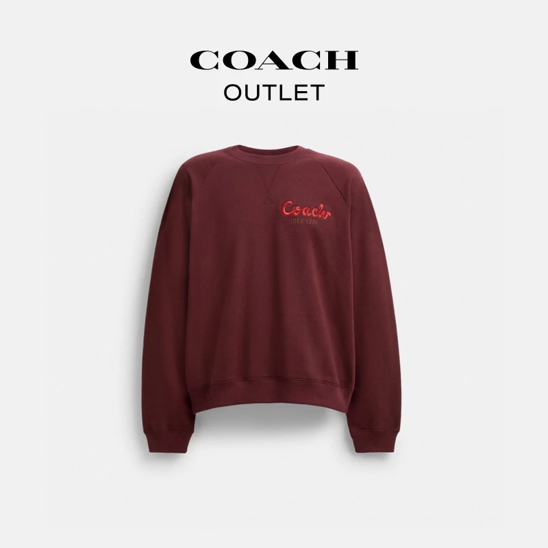 COACH/蔻驰奥莱 NEW YEAR 蛇型文字卫衣