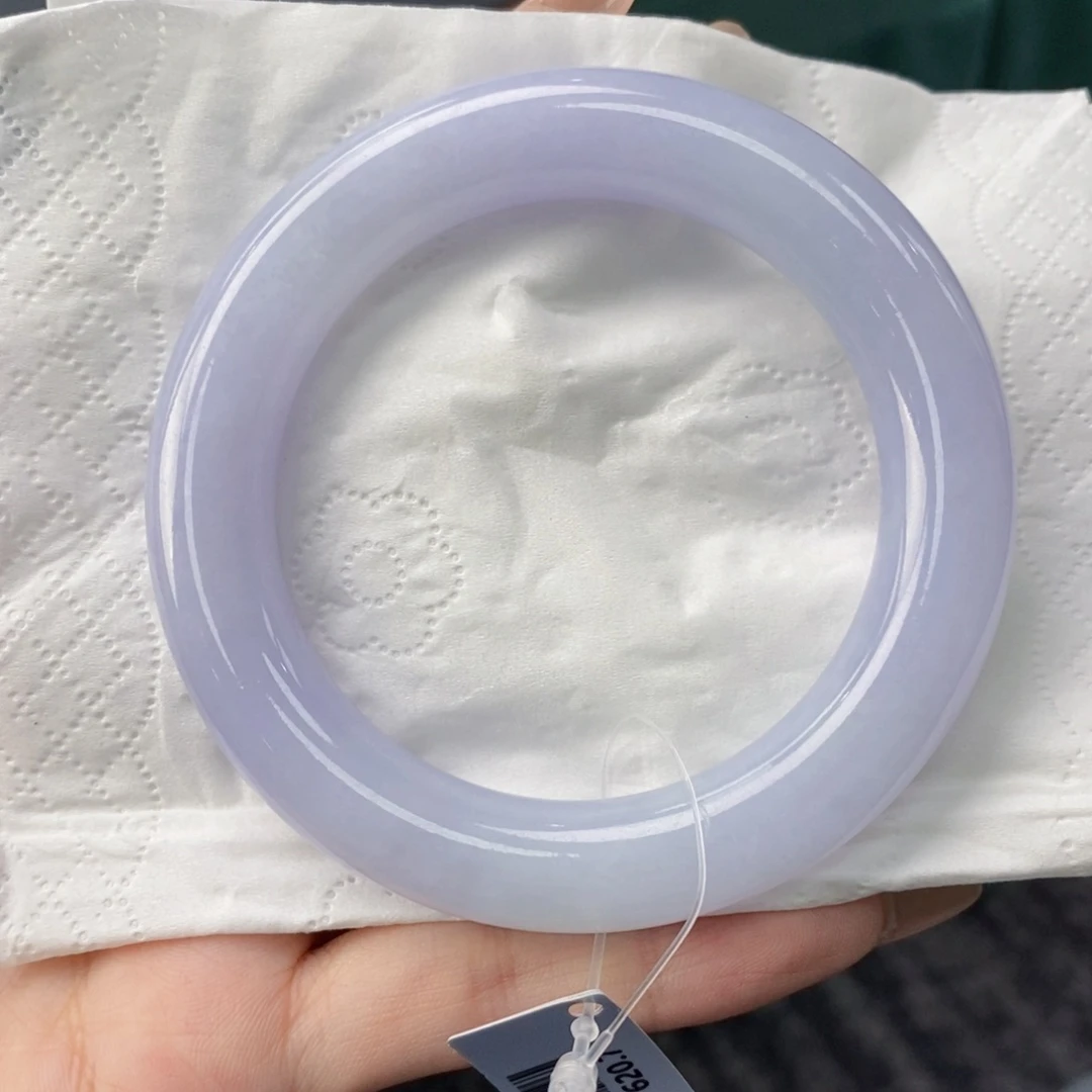 翡翠手镯未镶嵌A****岚56胖紫