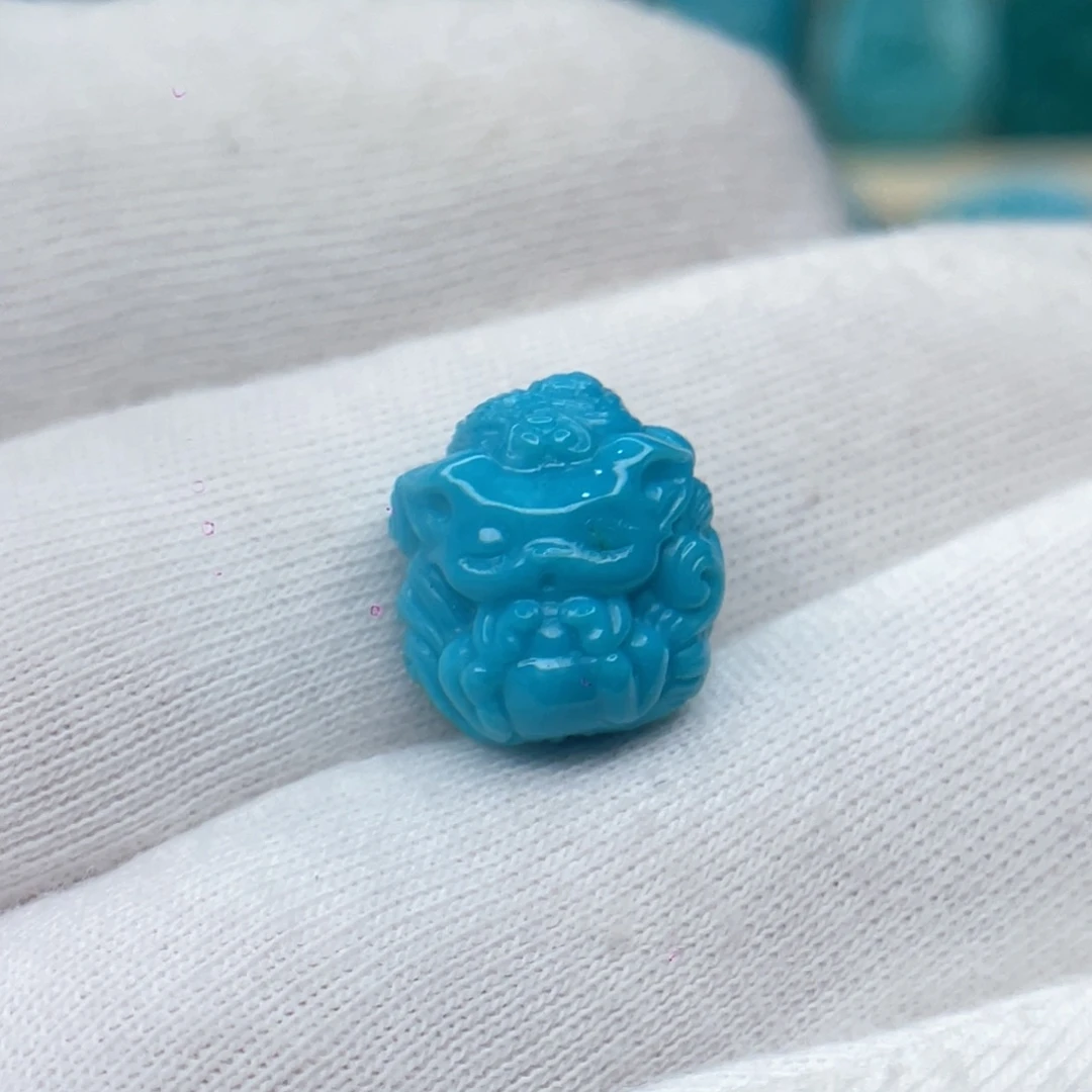 绿松石未镶嵌颈饰卡12.6-13.2-9.6