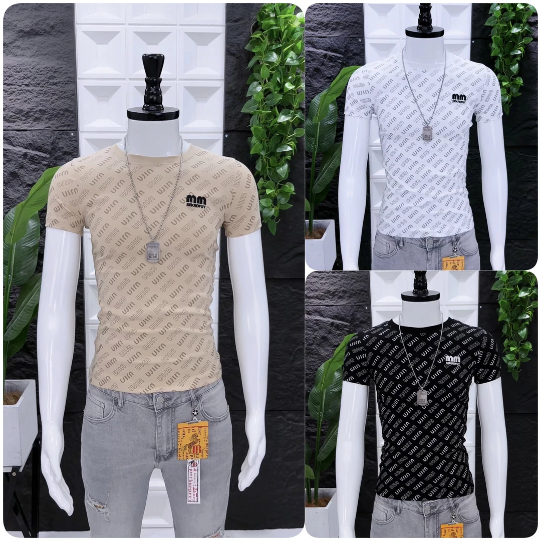 夏季新款男士圆领短袖字母潮流时尚韩版修身半袖网红精神小伙短T