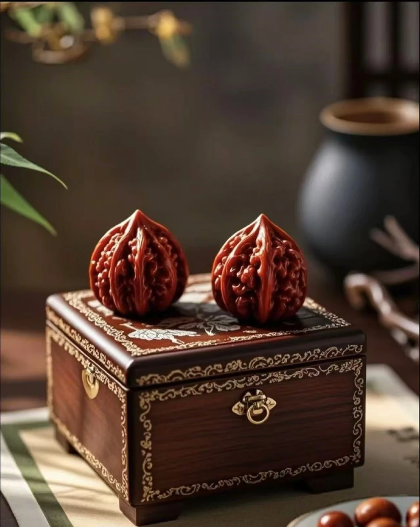 【木木甄选】南疆石精品核桃把件文玩