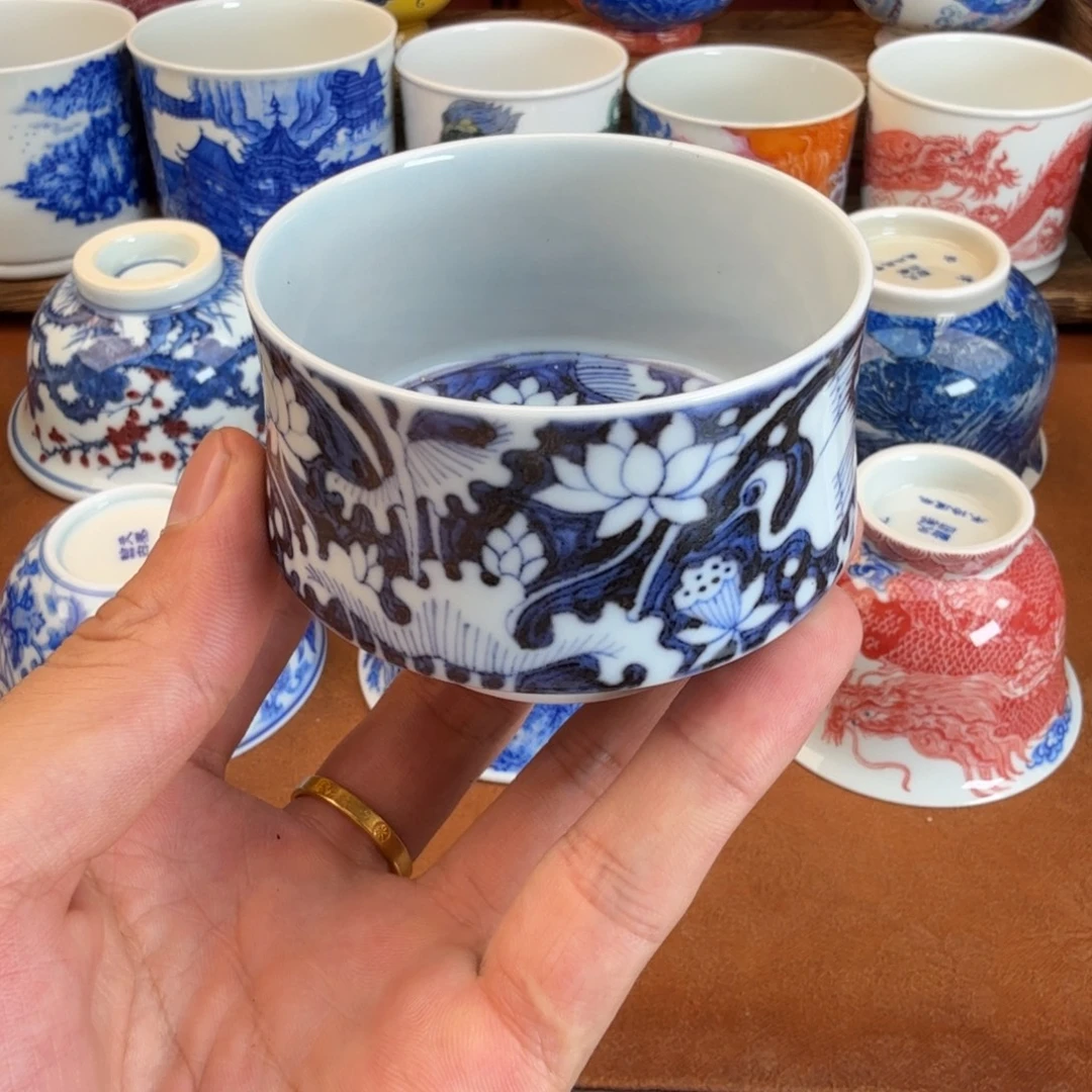 摆件景德镇瓷器手工手绘