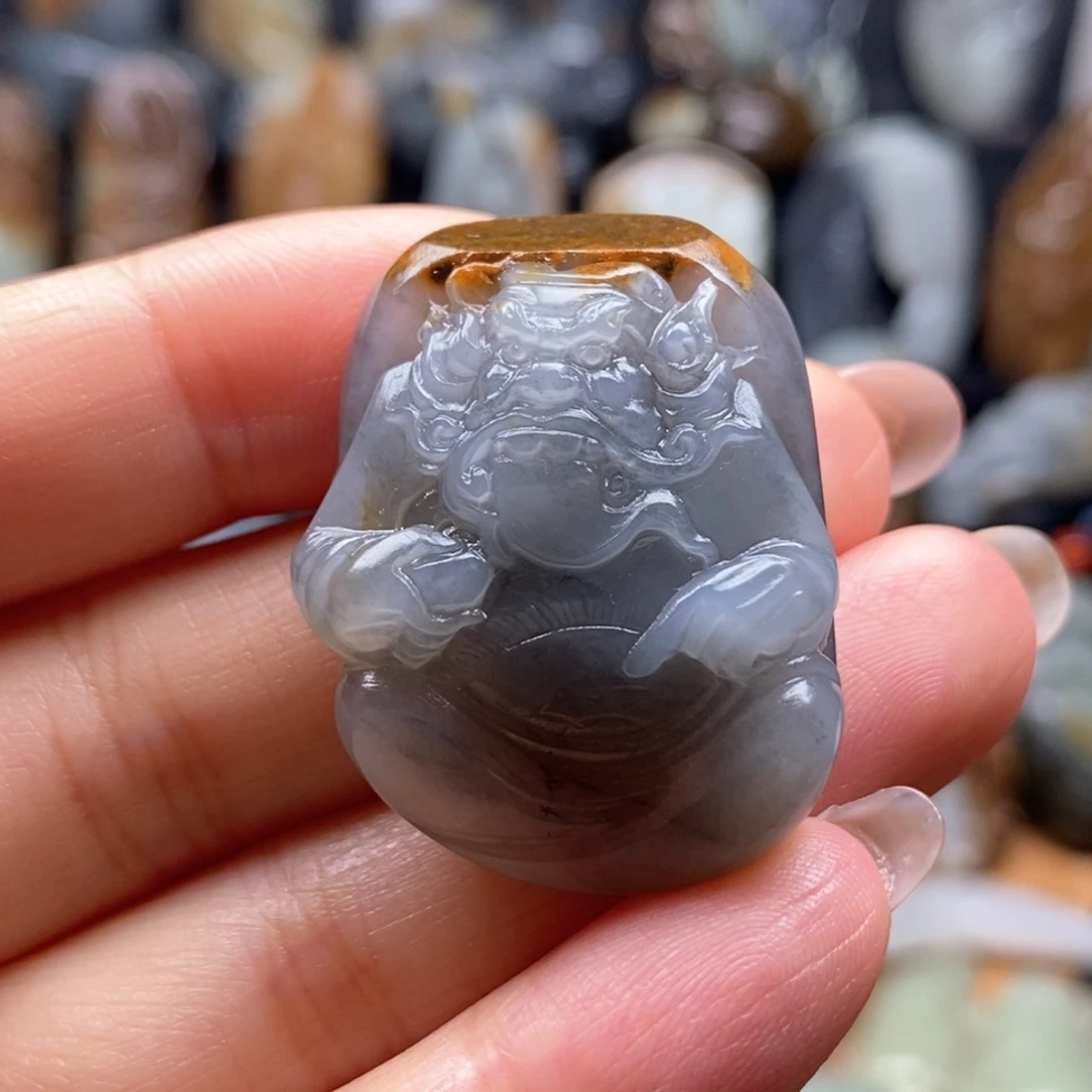 和田玉未镶嵌挂件