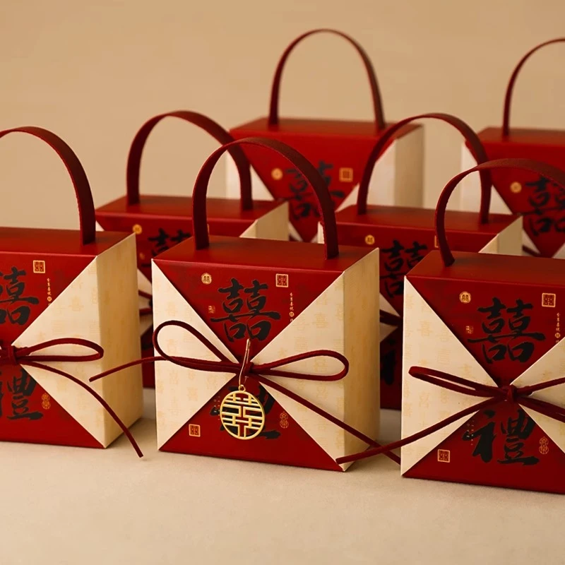 喜糖盒子结婚喜糖礼盒高级感喜糖盒喜糖袋子伴手礼盒2025年最新款