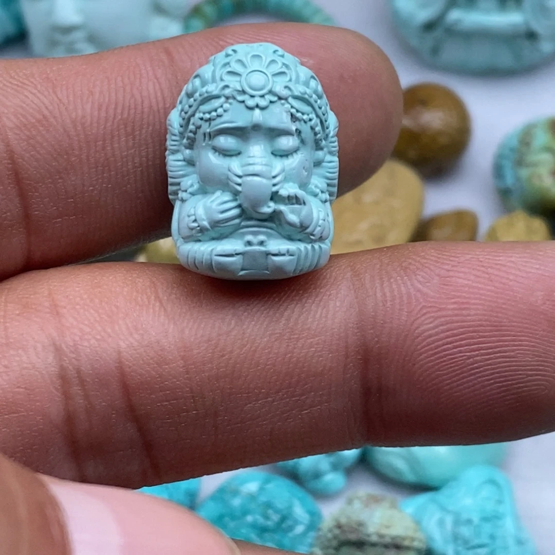 绿松石未镶嵌珠宝半成品