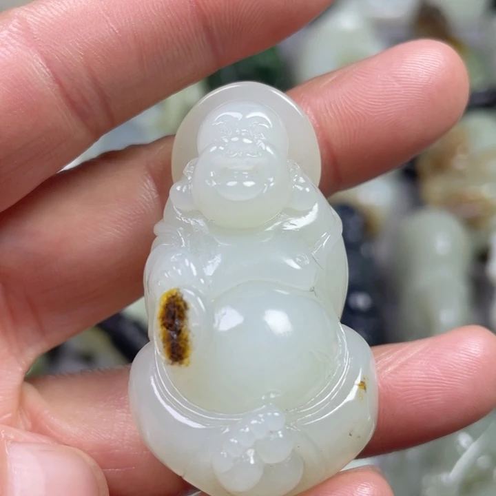 和田玉未镶嵌挂件