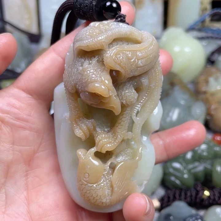 和田玉未镶嵌挂件