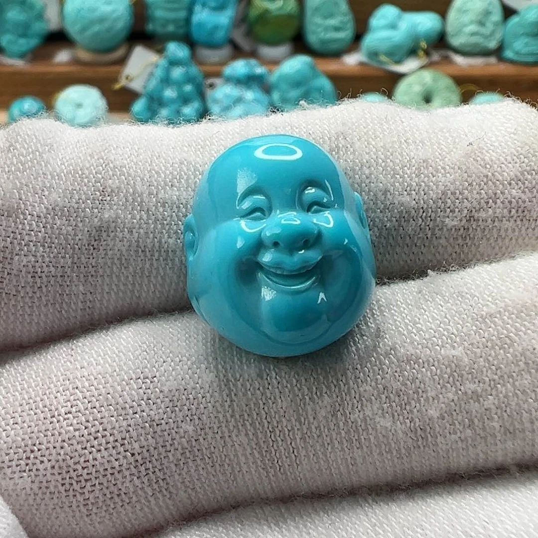 绿松石弥勒佛 未镶嵌