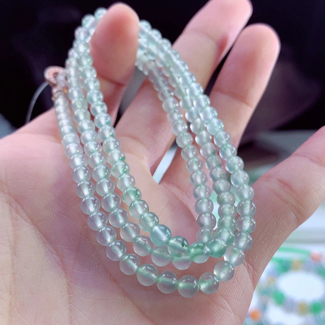 翡翠手链未镶嵌卡4.6mm