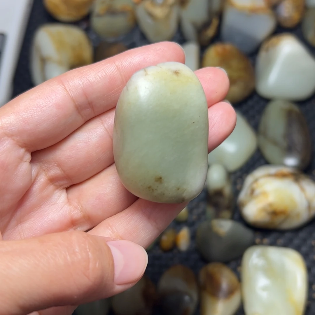 和田玉未镶嵌挂件A85