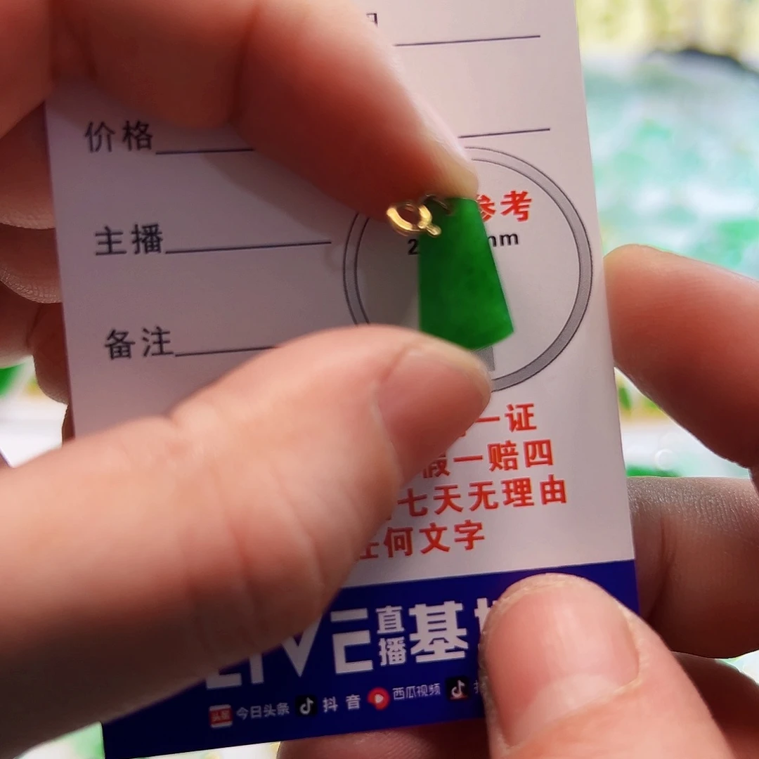 翡翠项链18K金镶嵌董*懂翡翠