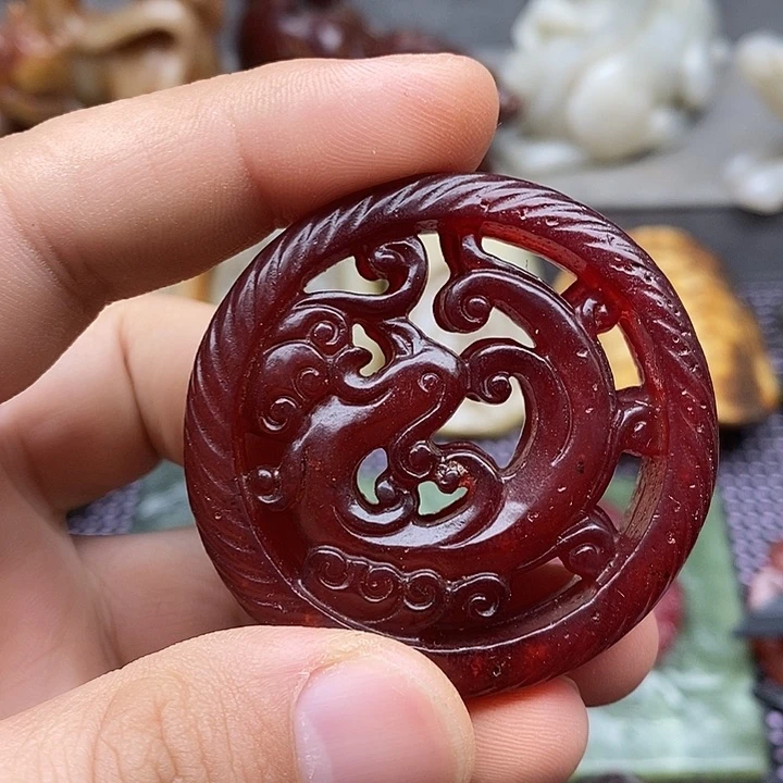 未镶嵌蛇纹石玉颈饰