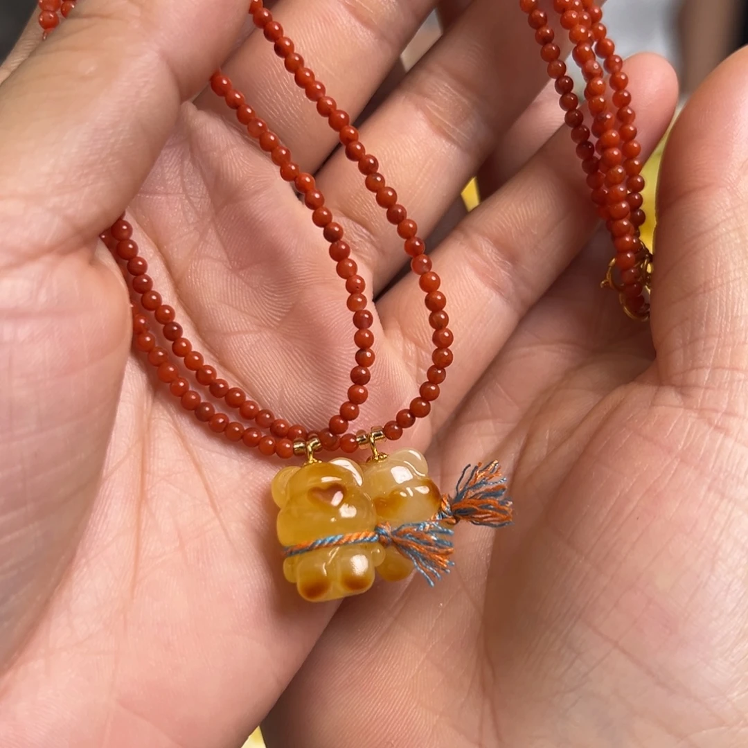 蜜蜡未镶嵌裸石多样性发一条