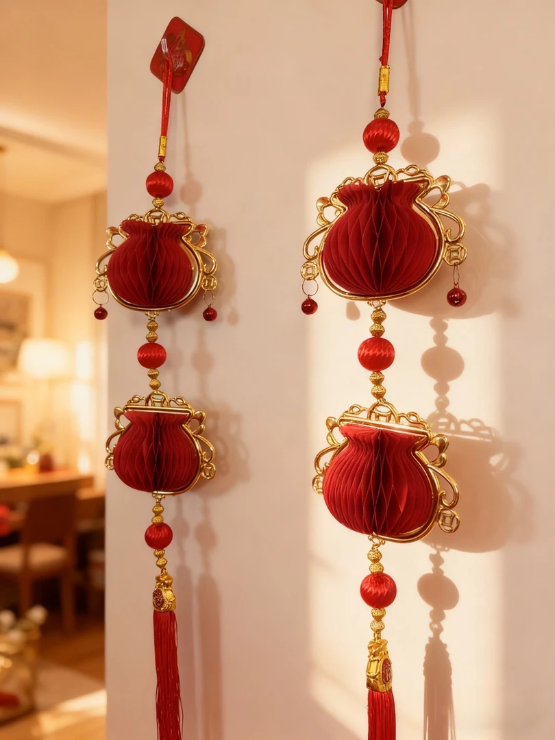 新年装饰品2026马年新款客厅玄关新春场景布置挂件过年装扮挂饰