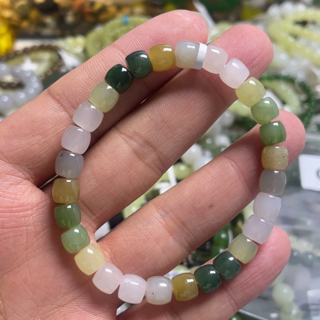 和田玉未镶嵌手链027