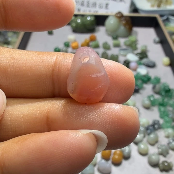 和田玉足银镶嵌珠宝半成品