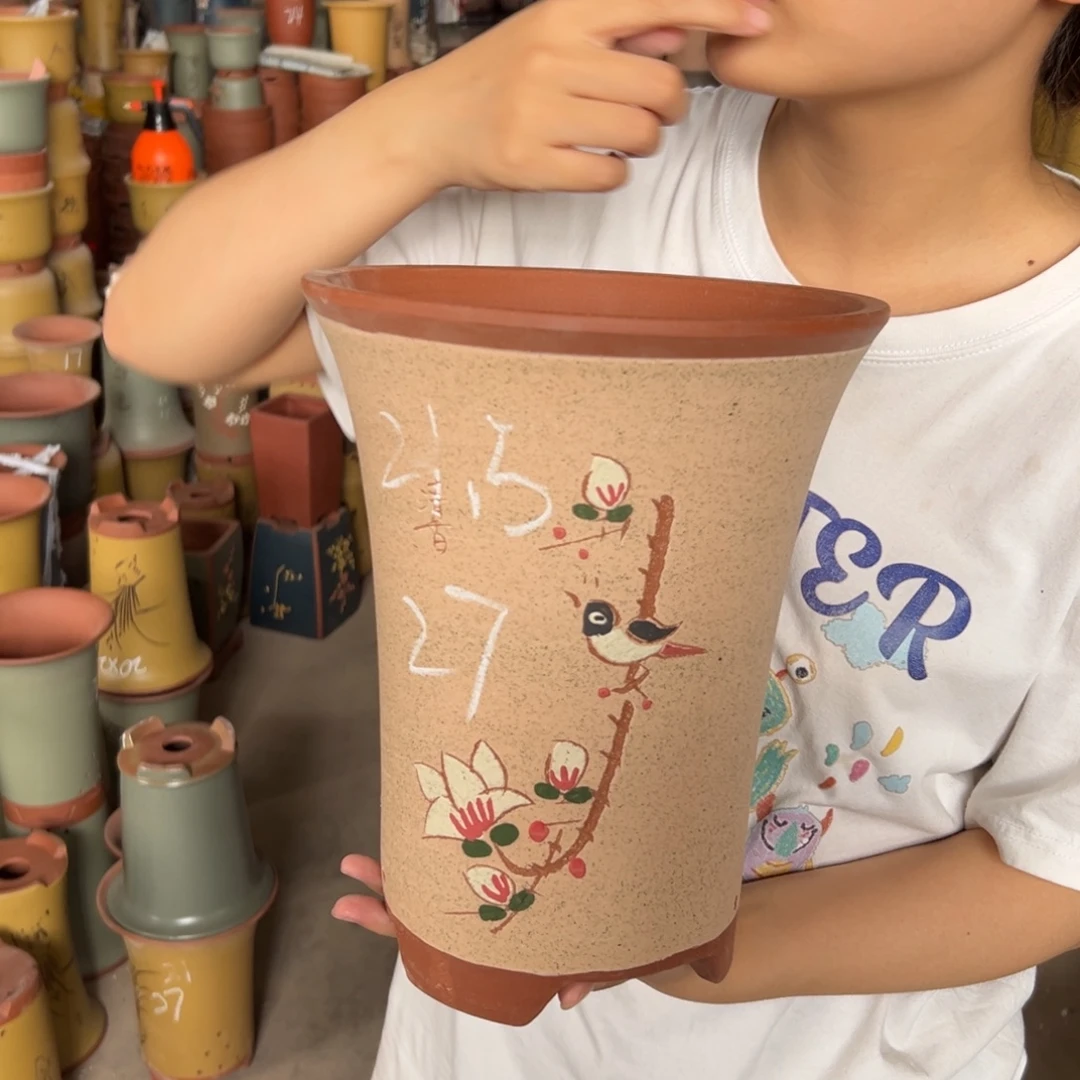 宜兴川阁紫砂花盆单个
