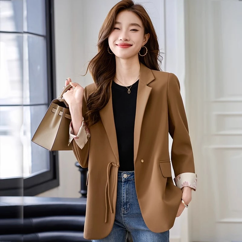 2025春秋新中式国风西装外套女秋季新款女装高级感小个子休闲西服