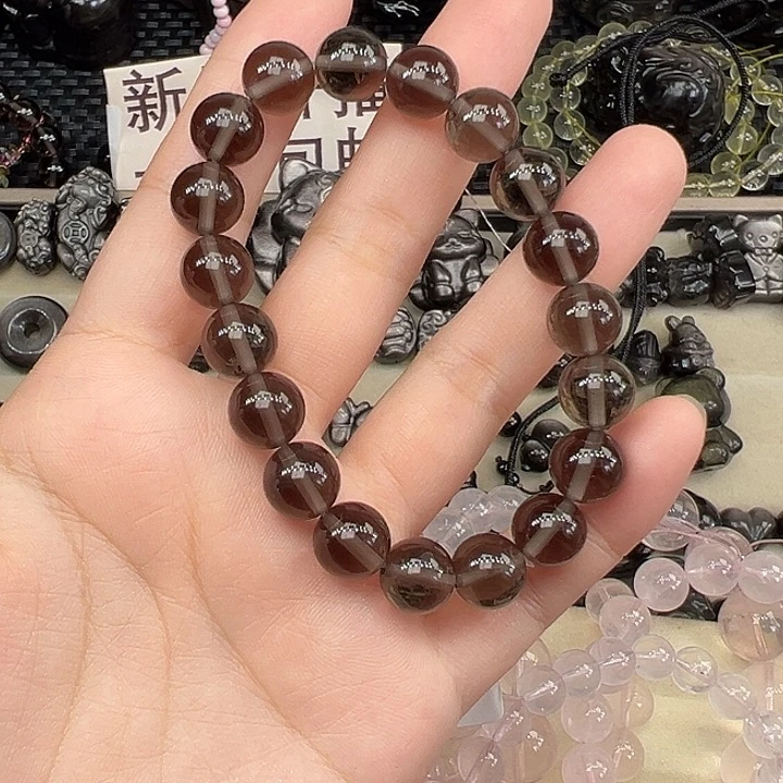 黑曜岩未镶嵌手串