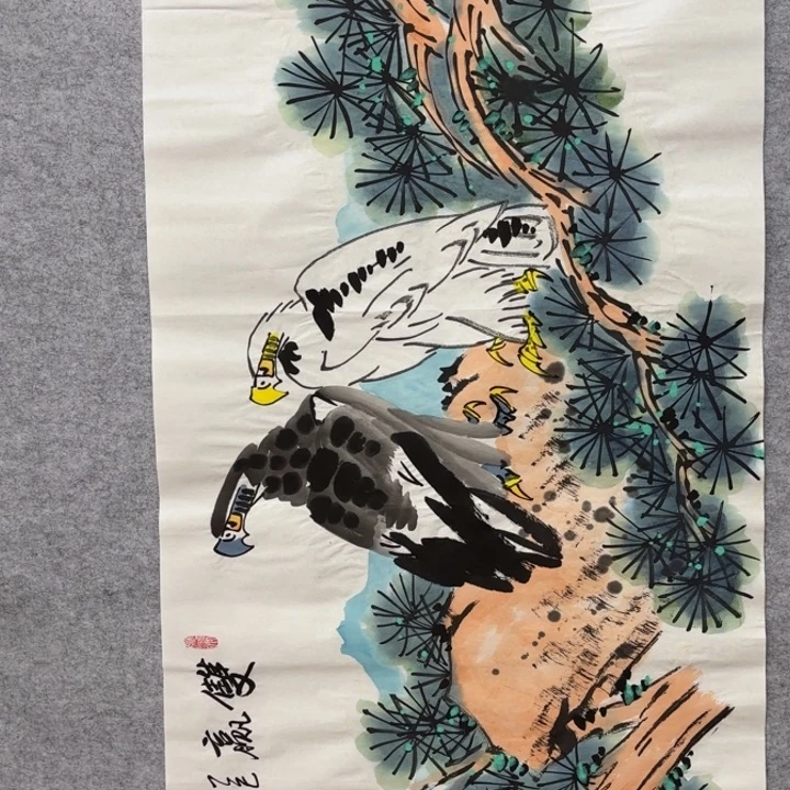 国画花鸟等多种鸟类的