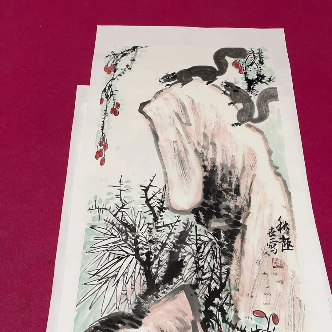国画2平尺国画作品