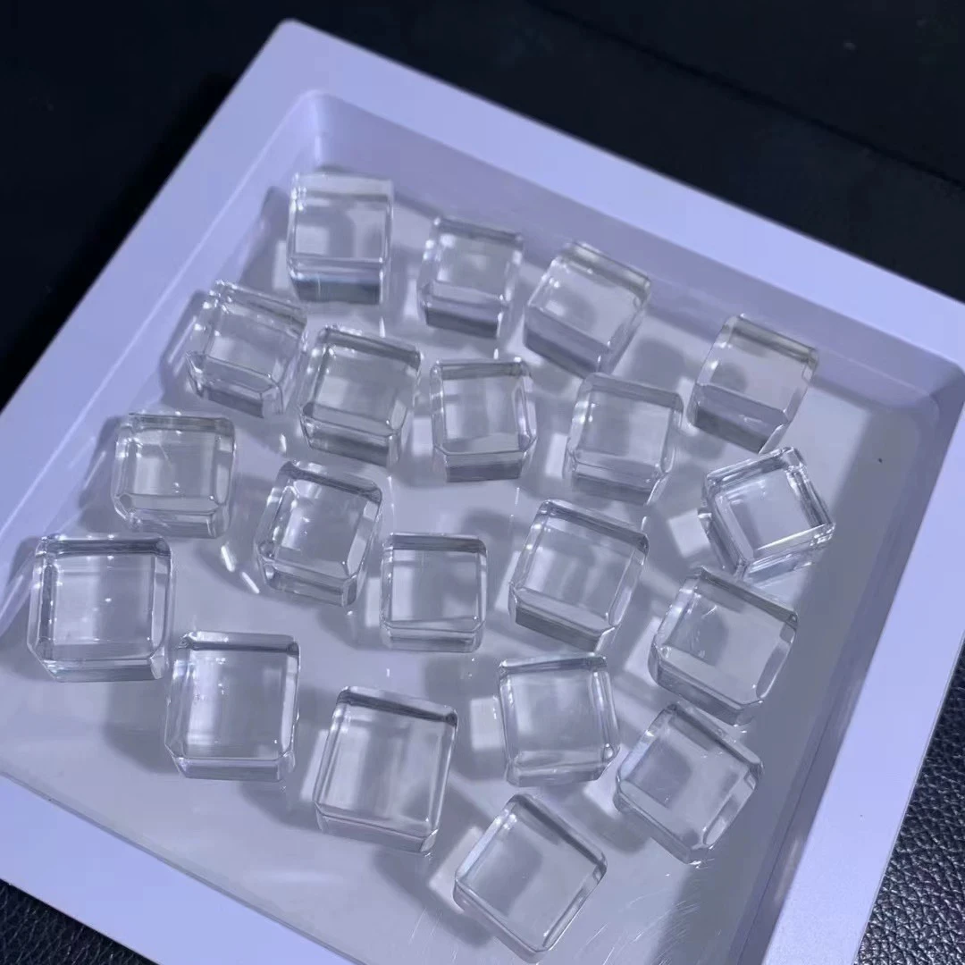天然白水晶方糖菱形白水晶方块散珠子DIY手工编织穿饰品配件材料