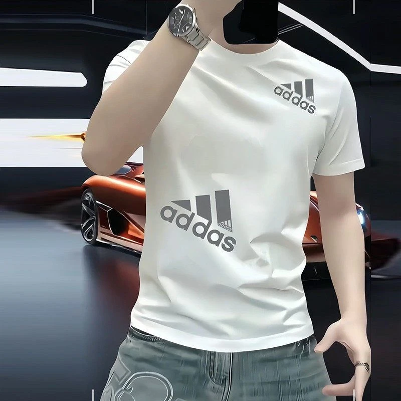 夏季新款重磅短袖纯棉T恤男士青年潮牌宽松圆领休闲百搭T恤上衣潮