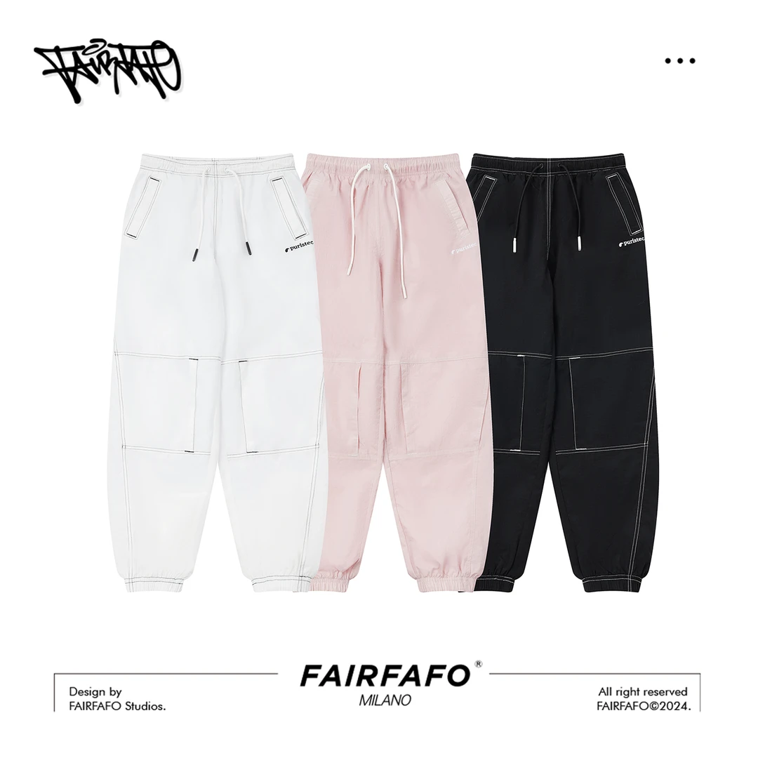 【休闲收口微工装裤】KZCL4C069拼接设计感休闲裤