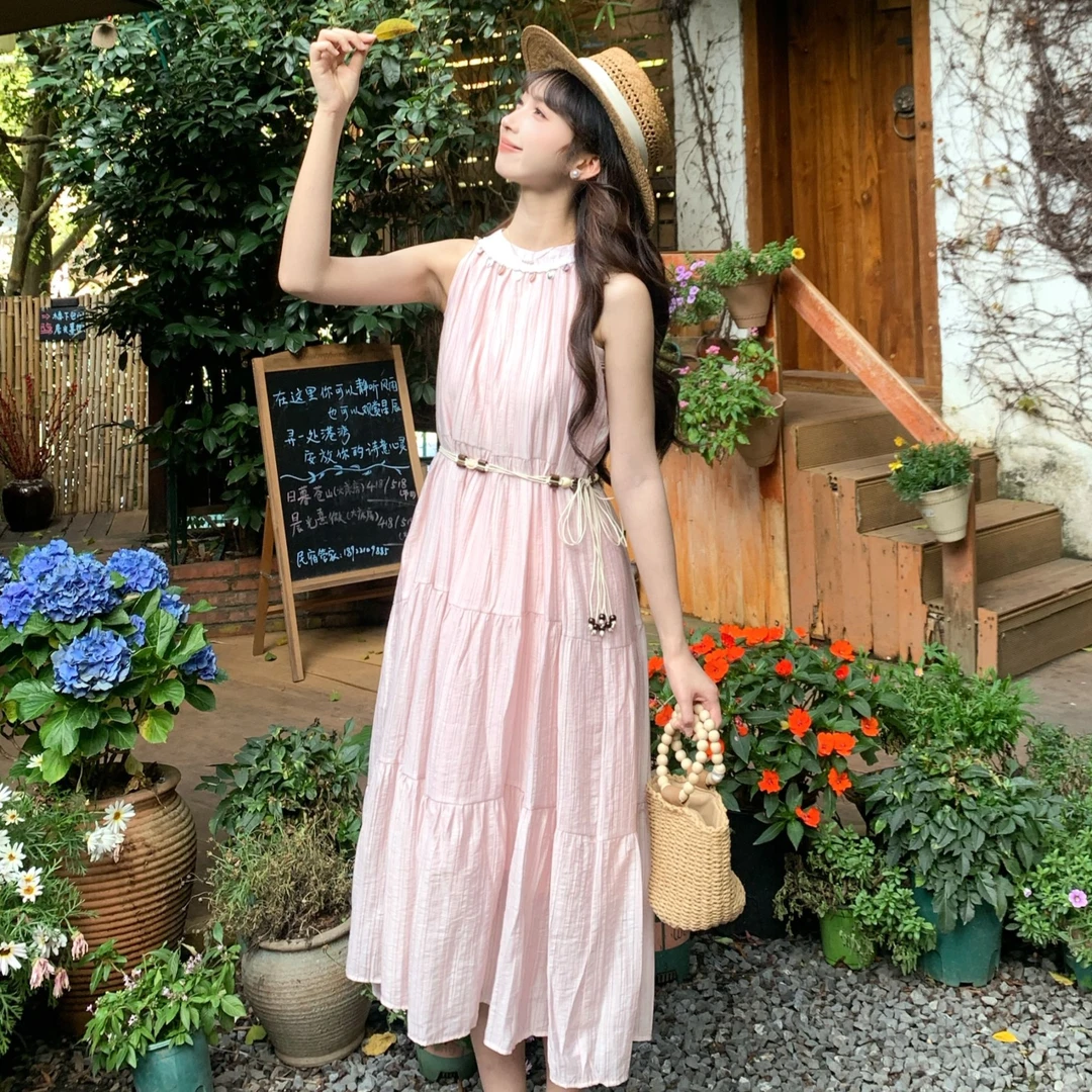 慕兔法式甜美收腰显瘦连衣裙女2025秋季新款设计感洋气百搭中长款