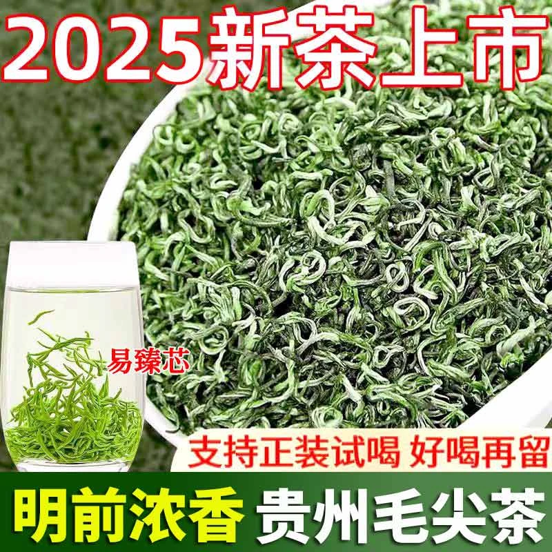 正宗贵州毛尖茶2025新茶浓香型明前春茶高山云雾绿茶耐泡手工茶叶