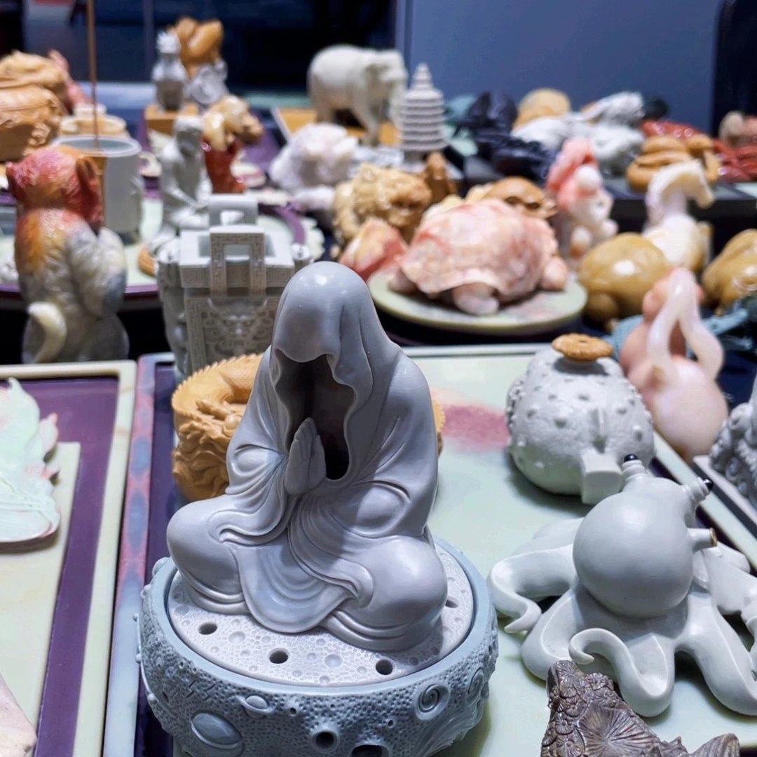 潇***生无相香炉松花石精品