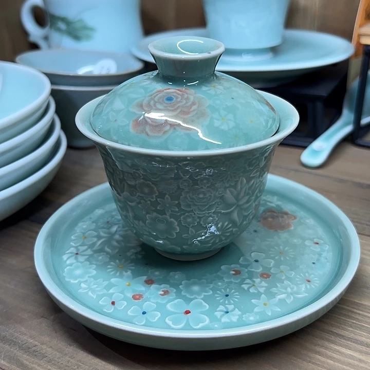 橘*酱龙泉敬悦青瓷品茗杯
