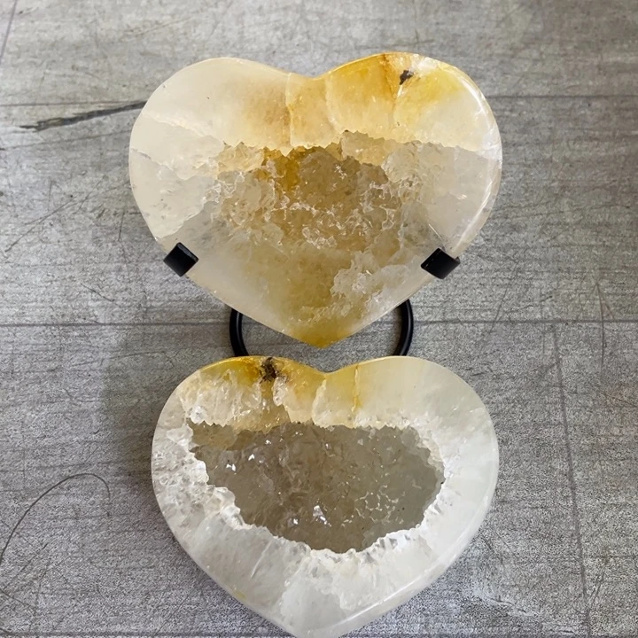 水晶发饰未镶嵌爱心盆