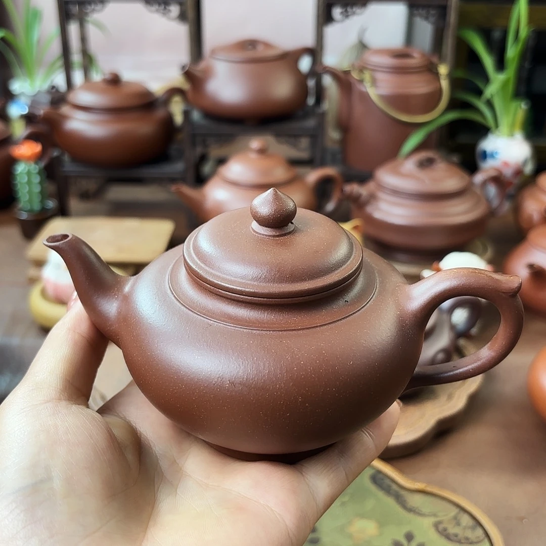 紫砂茶壶笑樱 紫泥 200cc