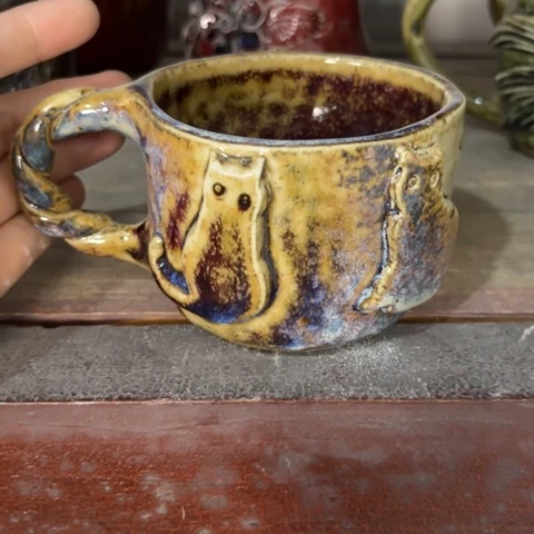 碗纯手工手捏咖啡杯餐具壶承