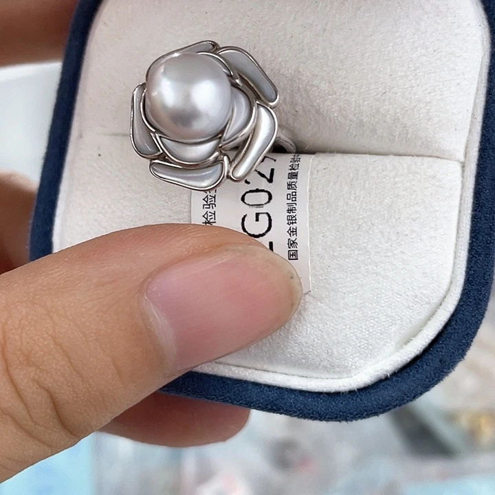 手绳银S925镶嵌海水珍珠