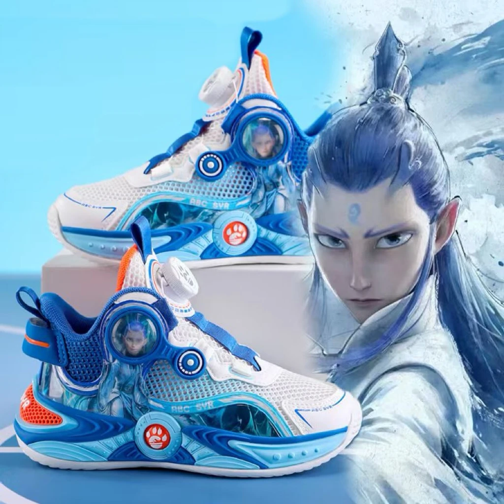 儿童篮球鞋男孩2025夏季新款儿童运动鞋男童单网透气跑步鞋子防滑