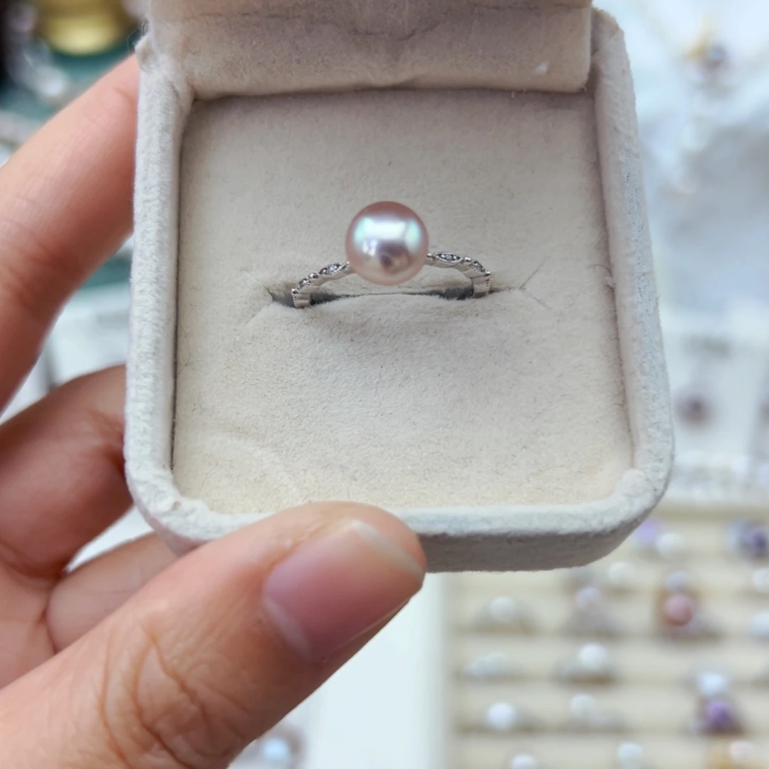淡水珍珠珍珠银S925镶嵌