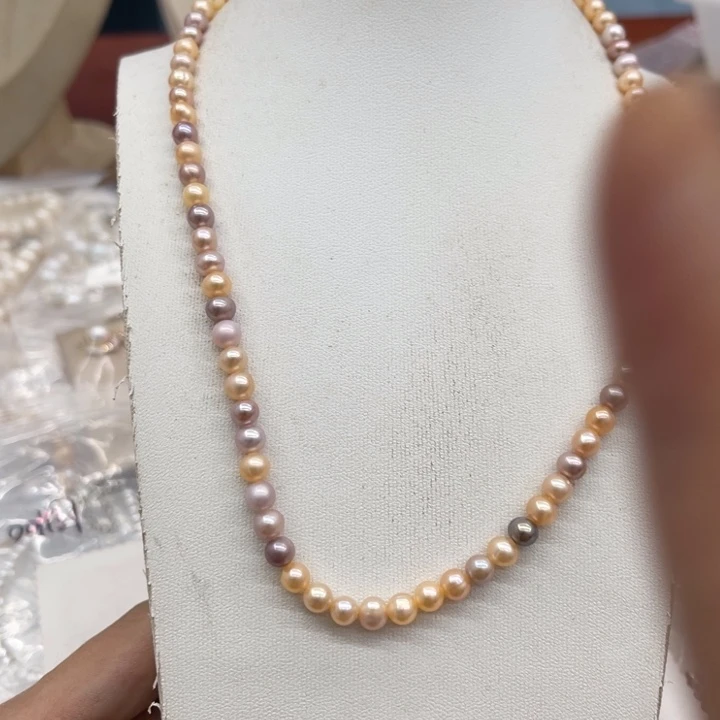 淡水珍珠未镶嵌颈饰00844